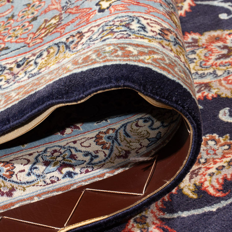 Tapis persan - Isfahan - Premium - 355 x 248 cm - bleu foncé