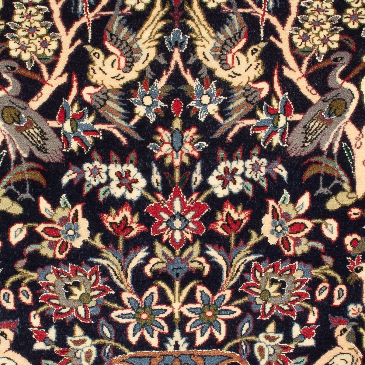 Tapis persan - Isfahan - Premium - 98 x 70 cm - bleu foncé