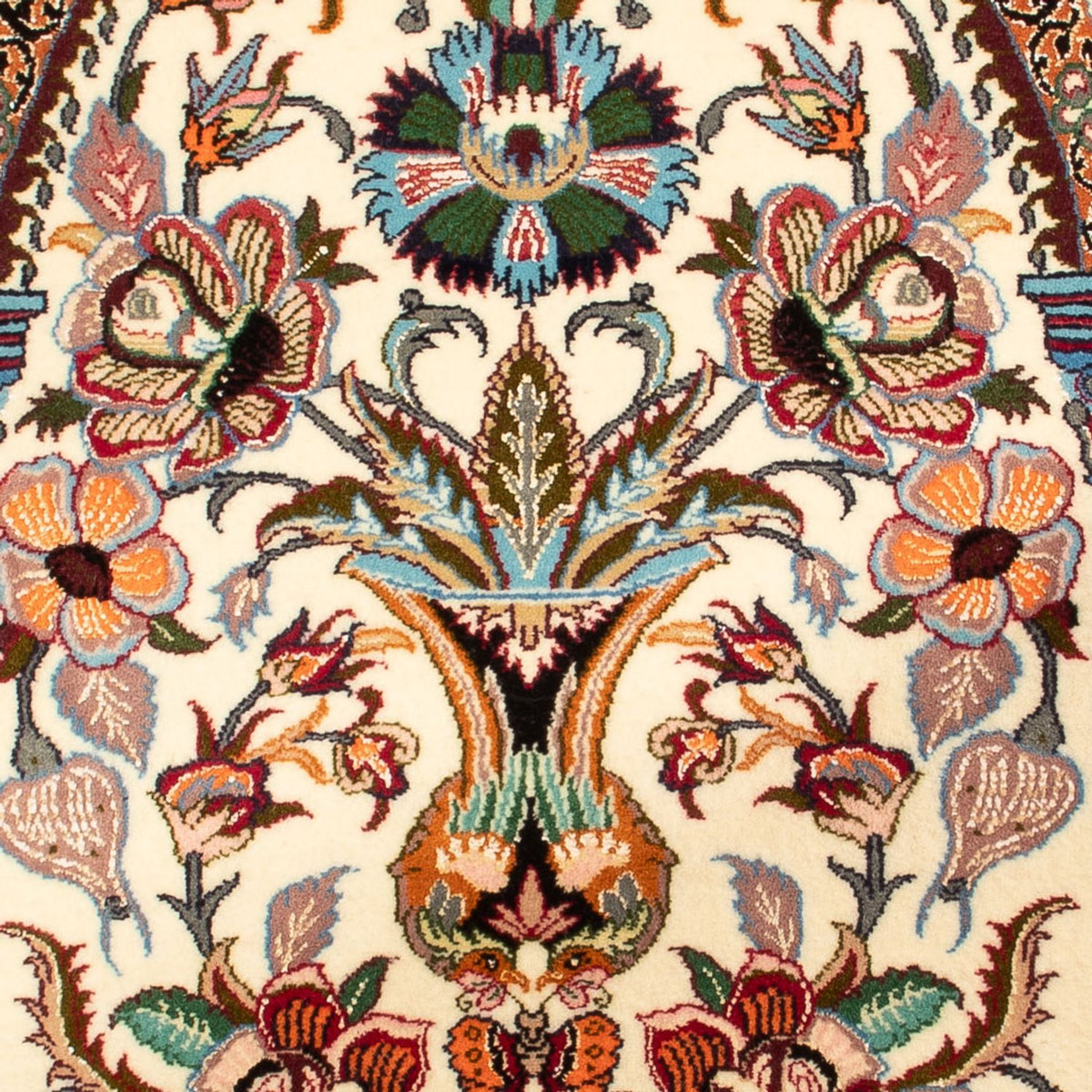 Tapis persan - Isfahan - Premium - 103 x 70 cm - vert