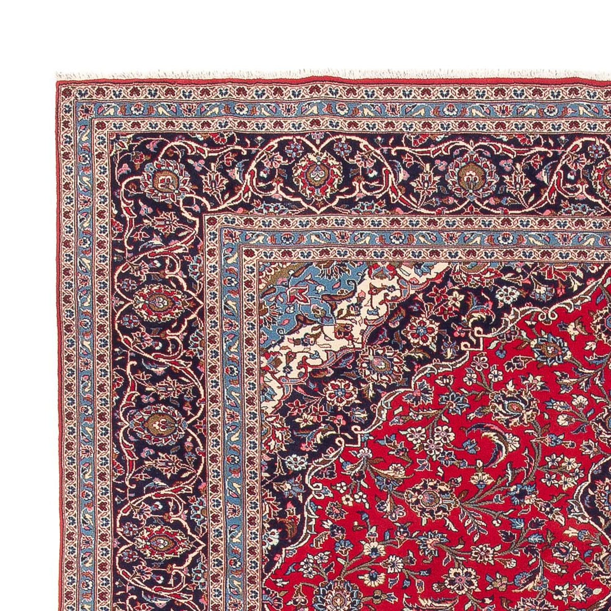 Tapis persan - Keshan - 394 x 292 cm - rouge