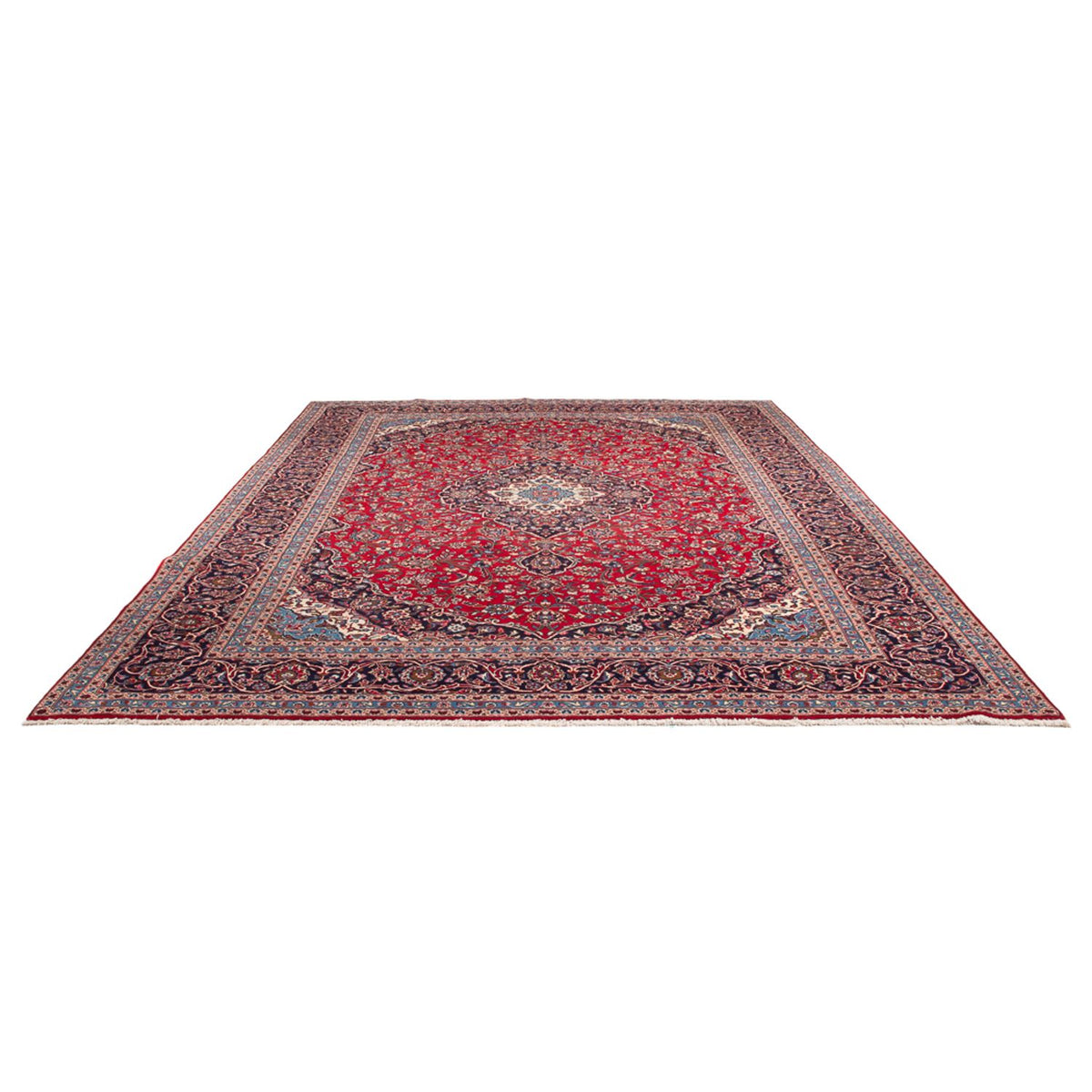 Tapis persan - Keshan - 394 x 292 cm - rouge
