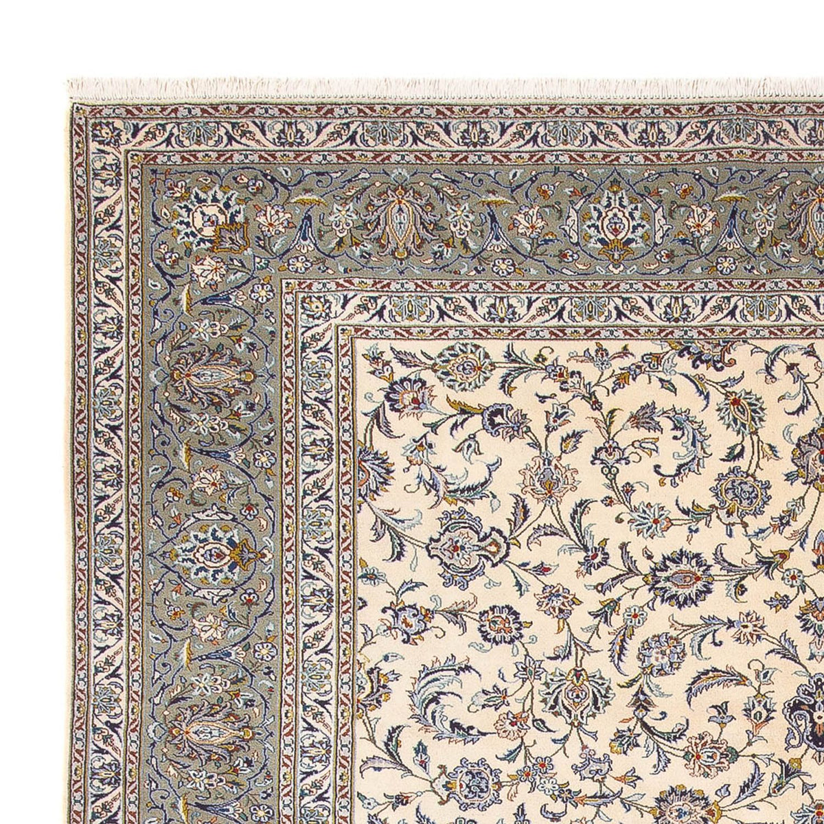 Tapis persan - Keshan - 418 x 307 cm - crème