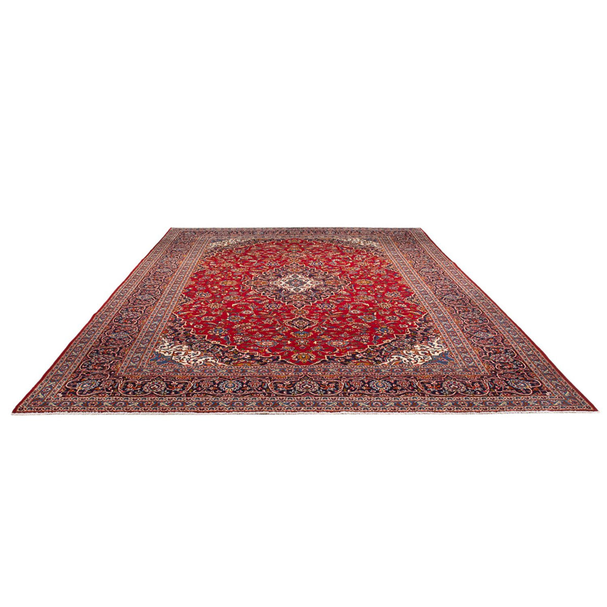 Tapis persan - Keshan - 406 x 296 cm - rouge