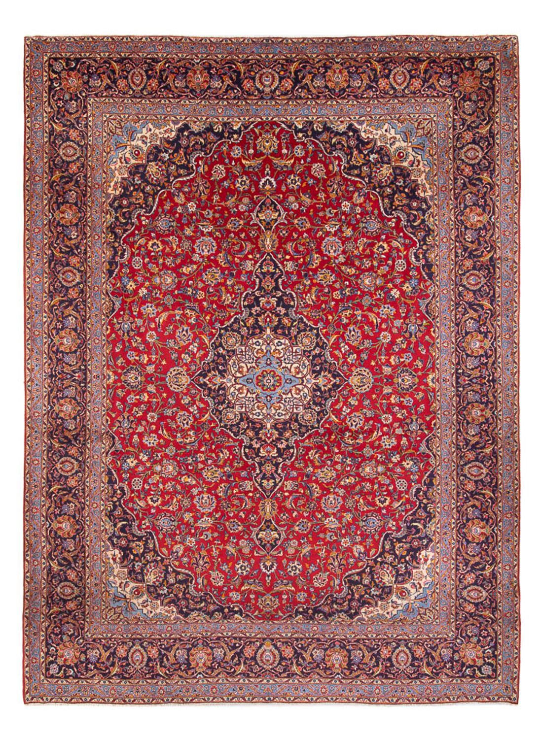 Tapis persan - Keshan - 417 x 300 cm - rouge
