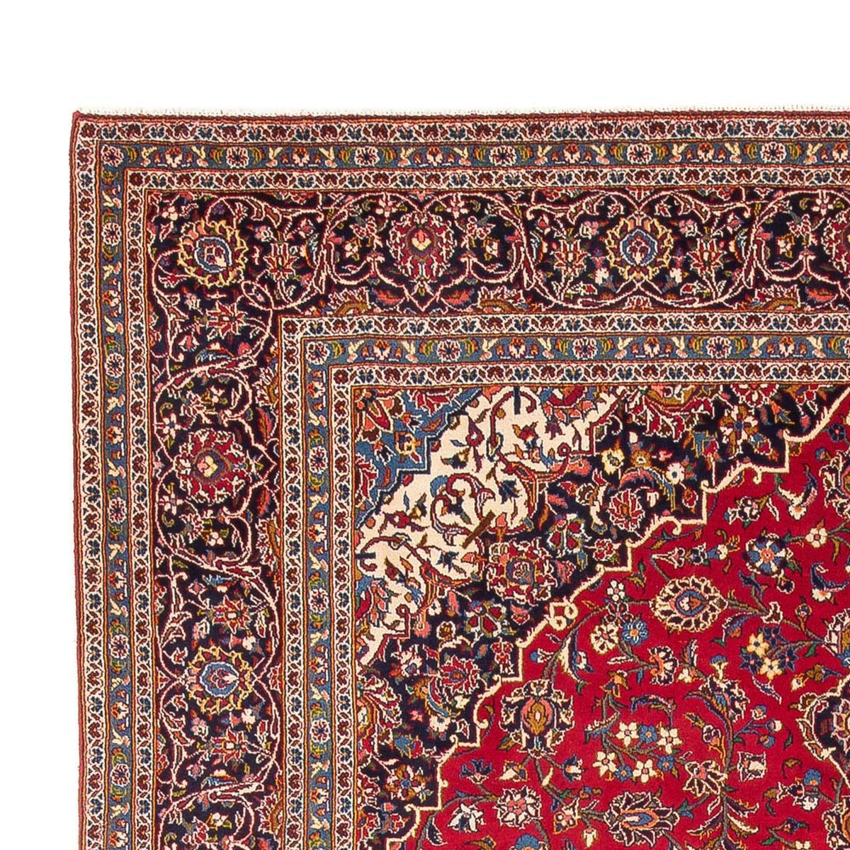 Tapis persan - Keshan - 397 x 291 cm - rouge