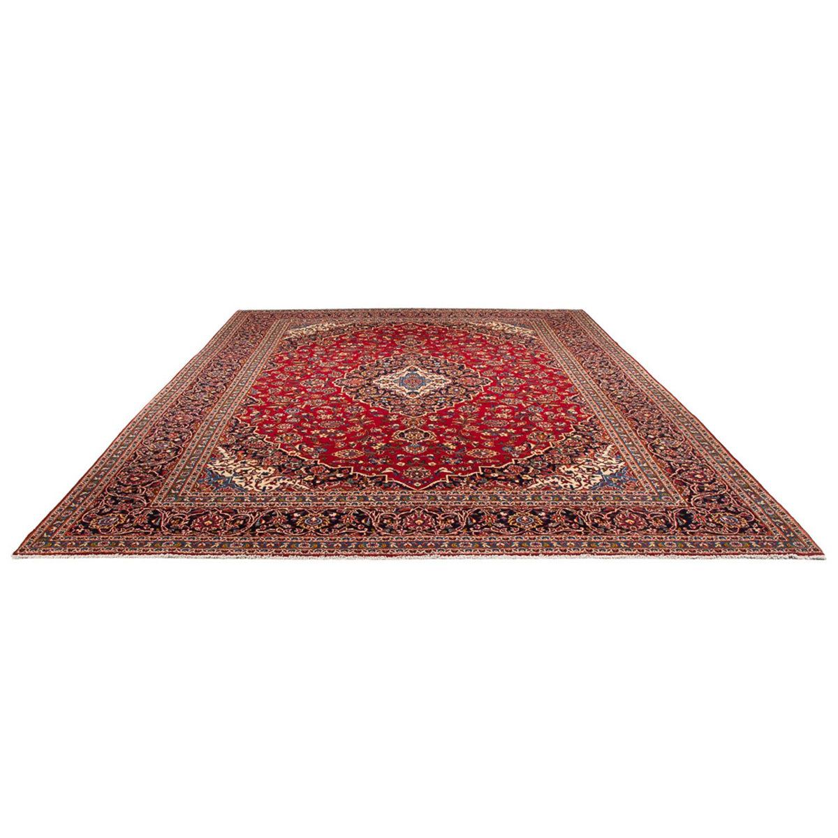 Tapis persan - Keshan - 397 x 291 cm - rouge