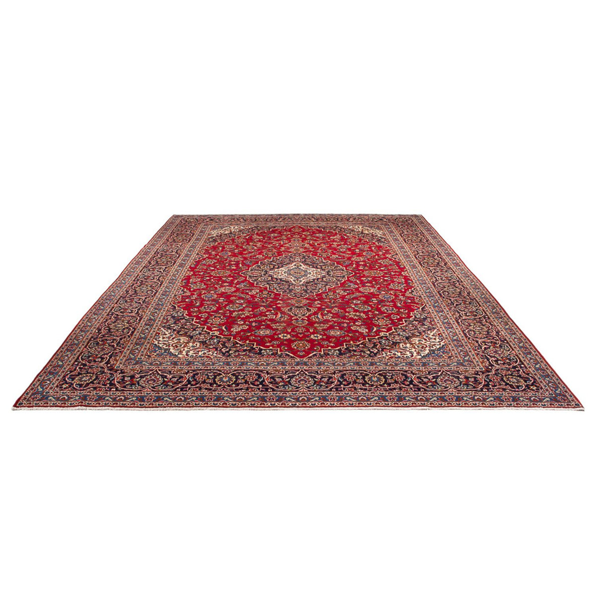 Tapis persan - Keshan - 388 x 297 cm - rouge