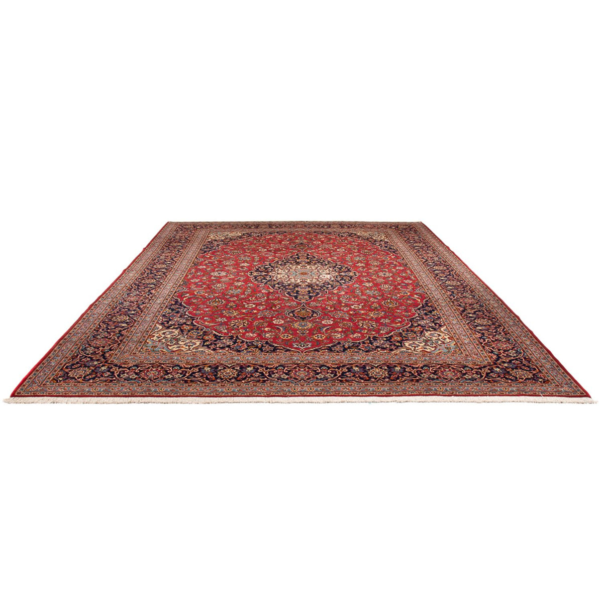 Tapis persan - Keshan - 386 x 296 cm - rouge