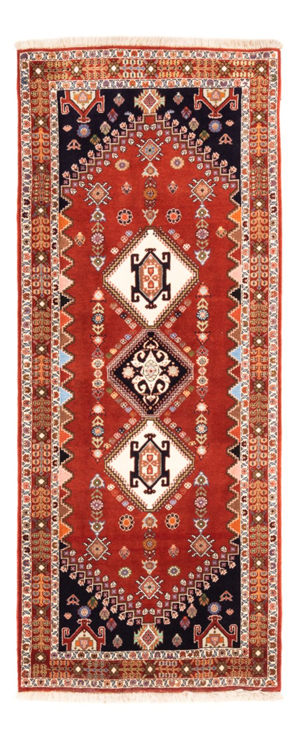 Tapis de couloir Tapis Gabbeh - Persan Kashkuli - 213 x 85 cm - rouge