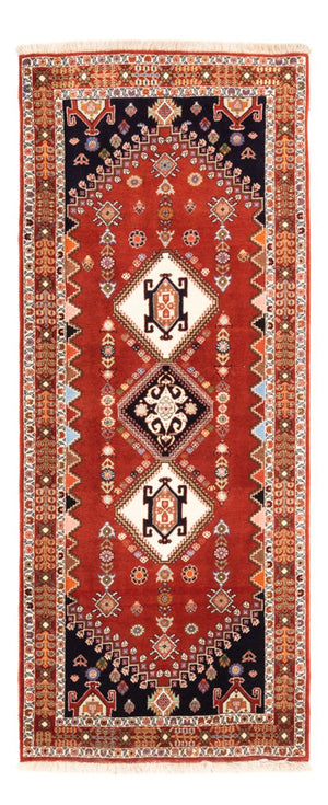Tapis de couloir Tapis Gabbeh - Persan Kashkuli - 213 x 85 cm - rouge