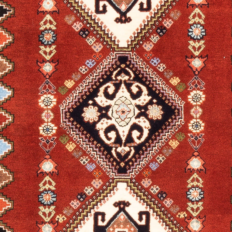 Tapis de couloir Tapis Gabbeh - Persan Kashkuli - 213 x 85 cm - rouge