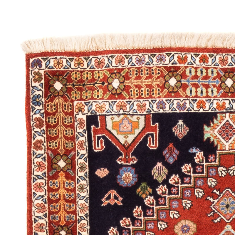 Tapis de couloir Tapis Gabbeh - Persan Kashkuli - 213 x 85 cm - rouge