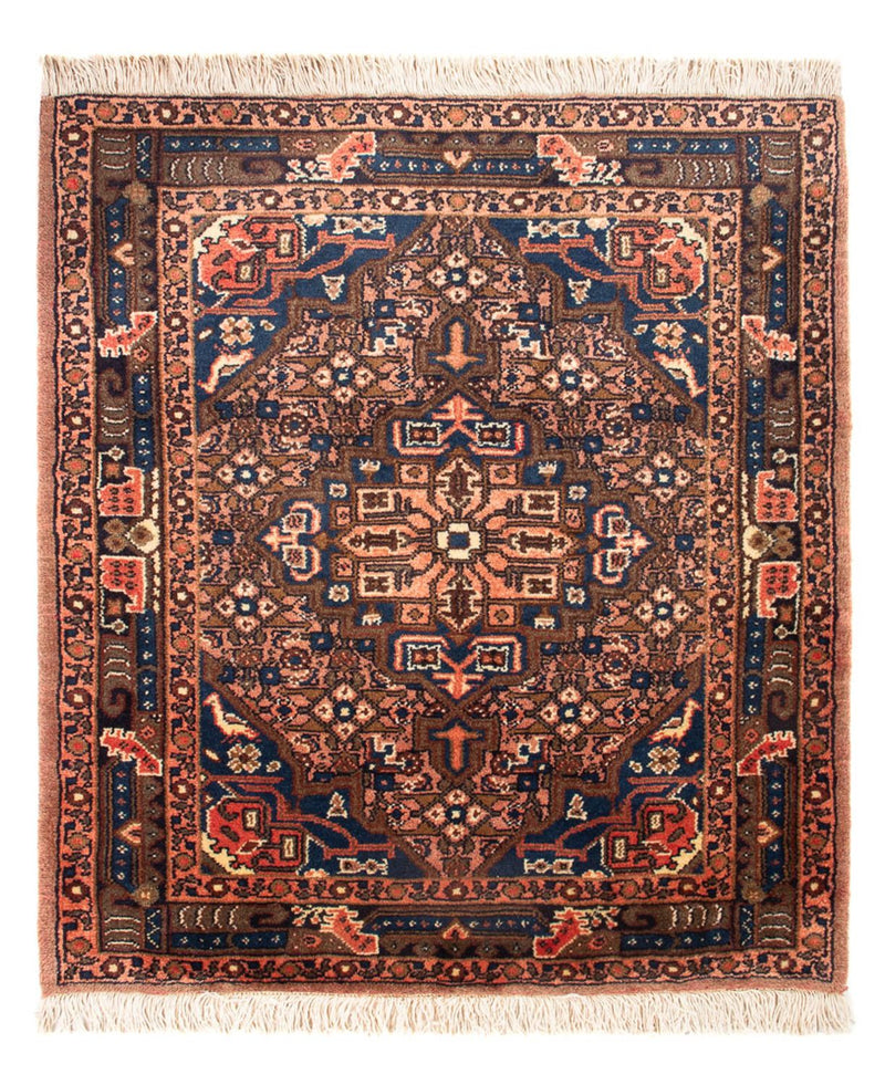 Tapis persan - Nomadic - 90 x 75 cm - bleu