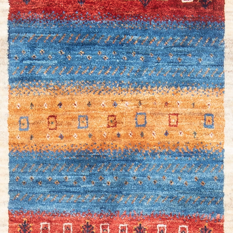 Tapis Gabbeh - Loribaft Persan - 138 x 83 cm - multicolore
