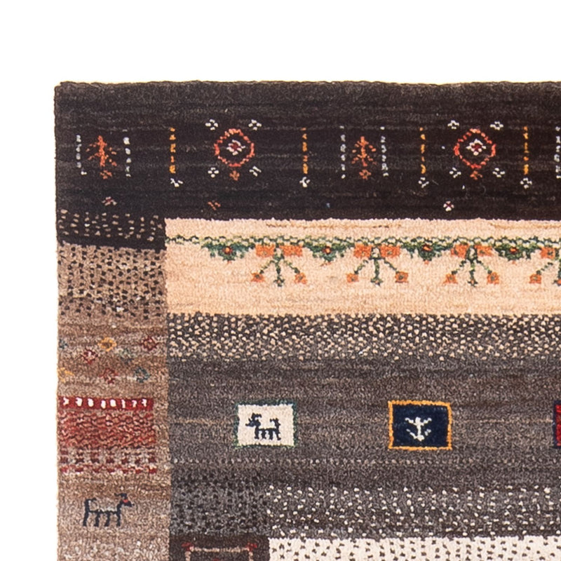 Tapis Gabbeh - Loribaft Persan - 121 x 80 cm - multicolore