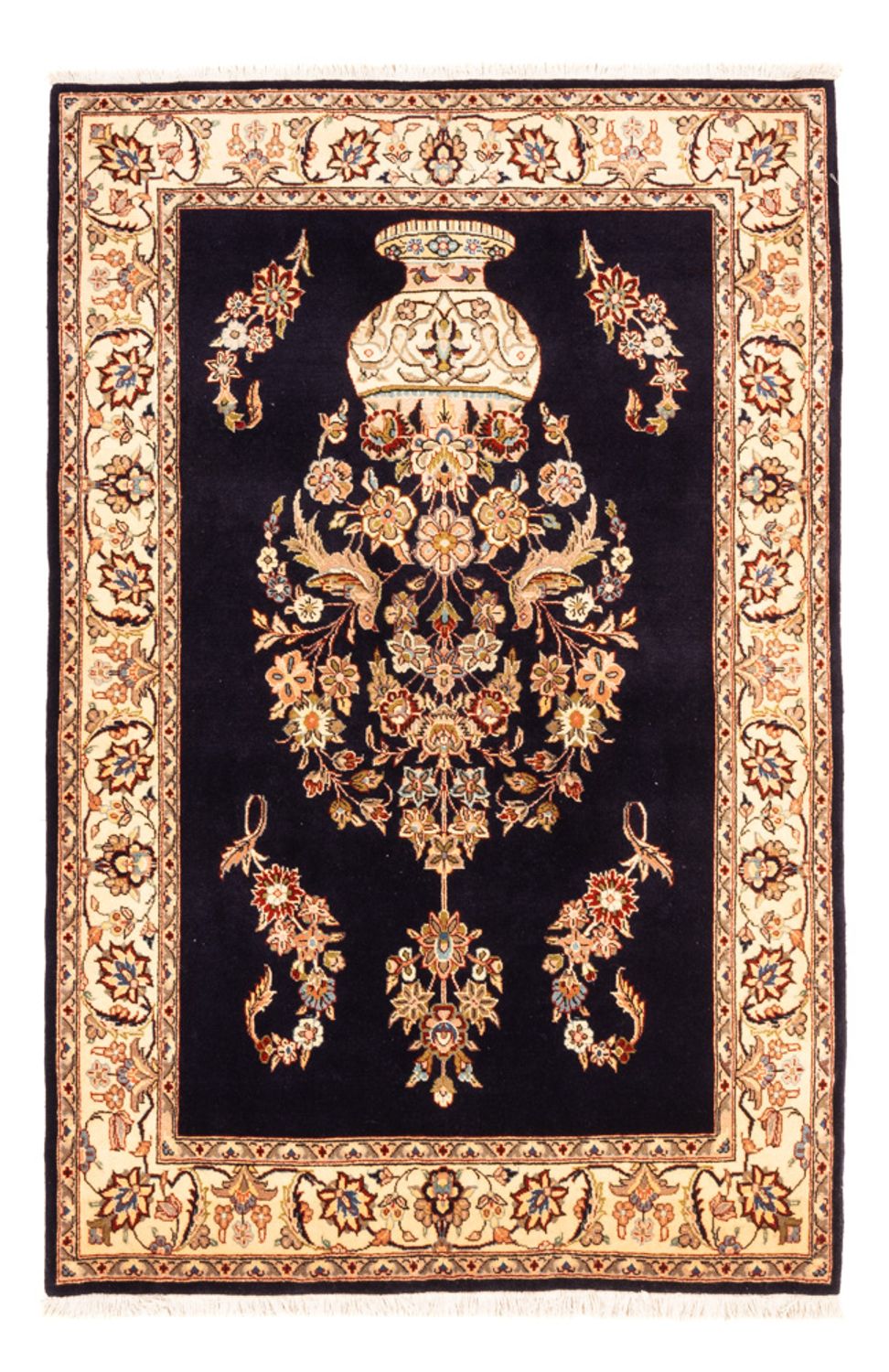 Tapis persan - Classique - 172 x 117 cm - bleu foncé