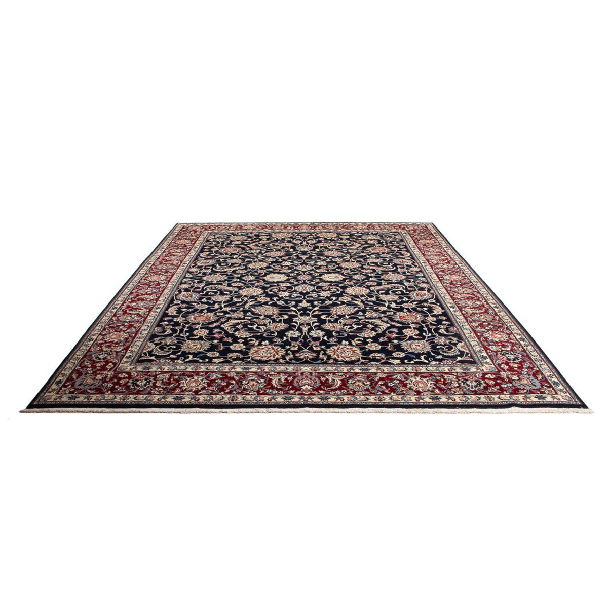 Tapis persan - Classique - 348 x 248 cm - bleu foncé