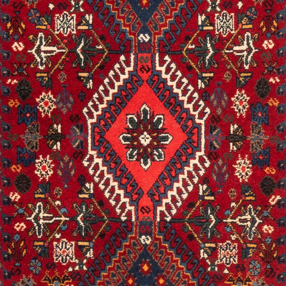 Tapis de couloir Tapis persan - Nomadic - 198 x 80 cm - rouge
