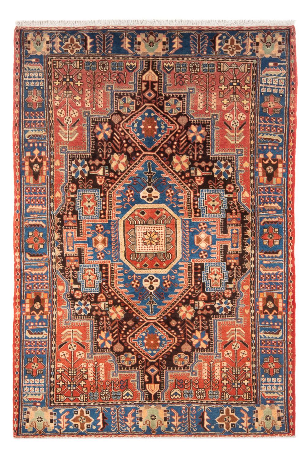 Tapis persan - Nomadic - 214 x 135 cm - bleu