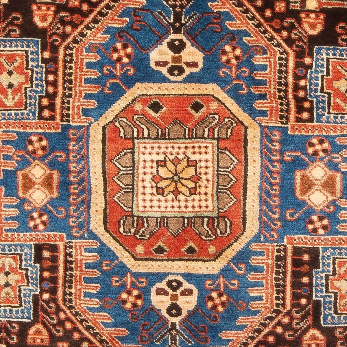 Tapis persan - Nomadic - 214 x 135 cm - bleu