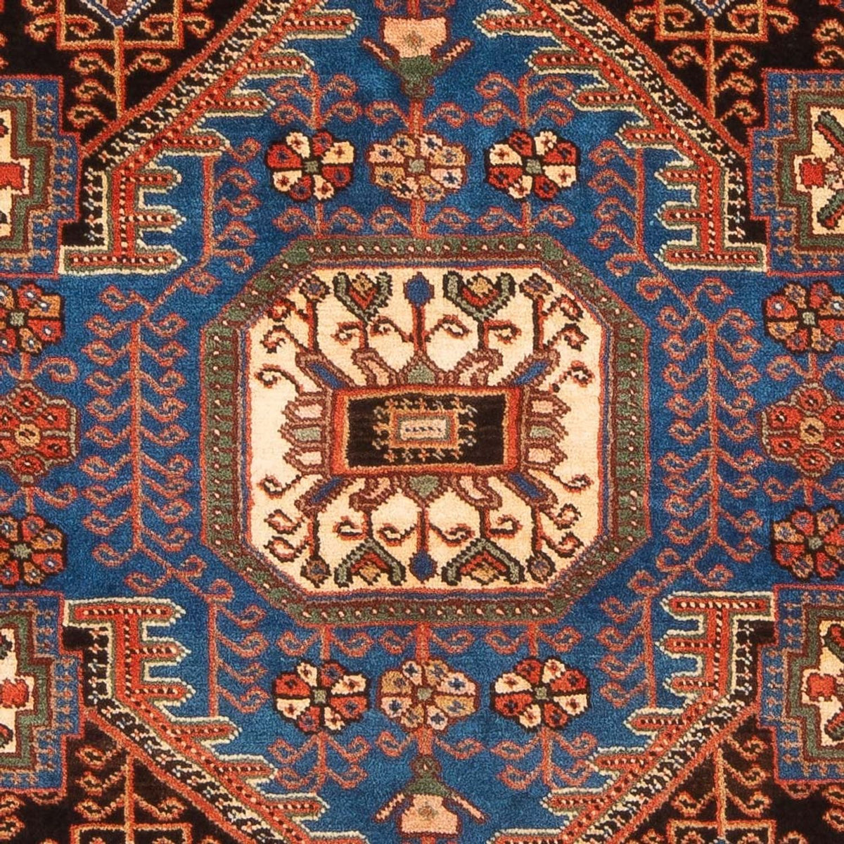 Tapis persan - Nomadic - 196 x 150 cm - bleu