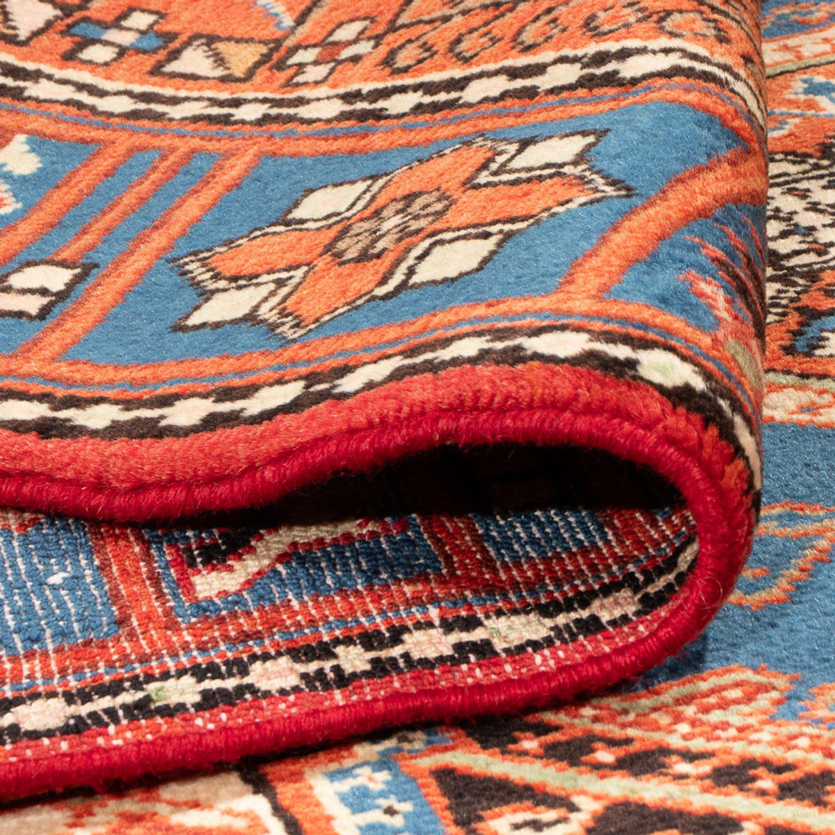 Tapis persan - Nomadic - 204 x 136 cm - bleu