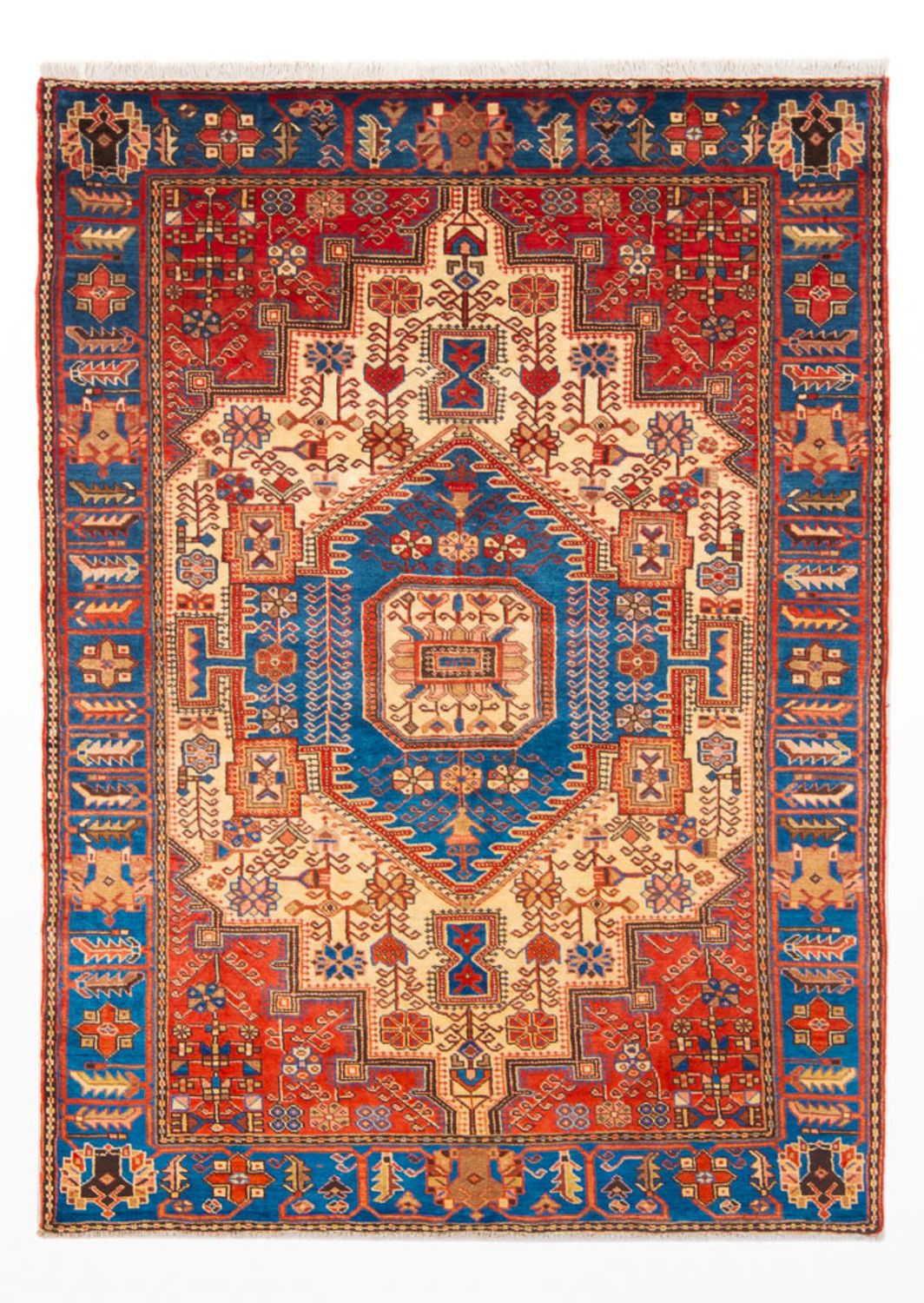 Tapis persan - Nomadic - 210 x 142 cm - bleu