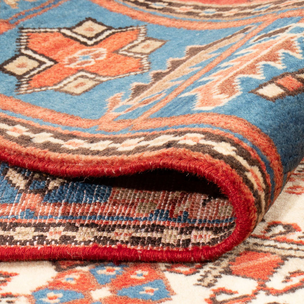 Tapis persan - Nomadic - 210 x 142 cm - bleu