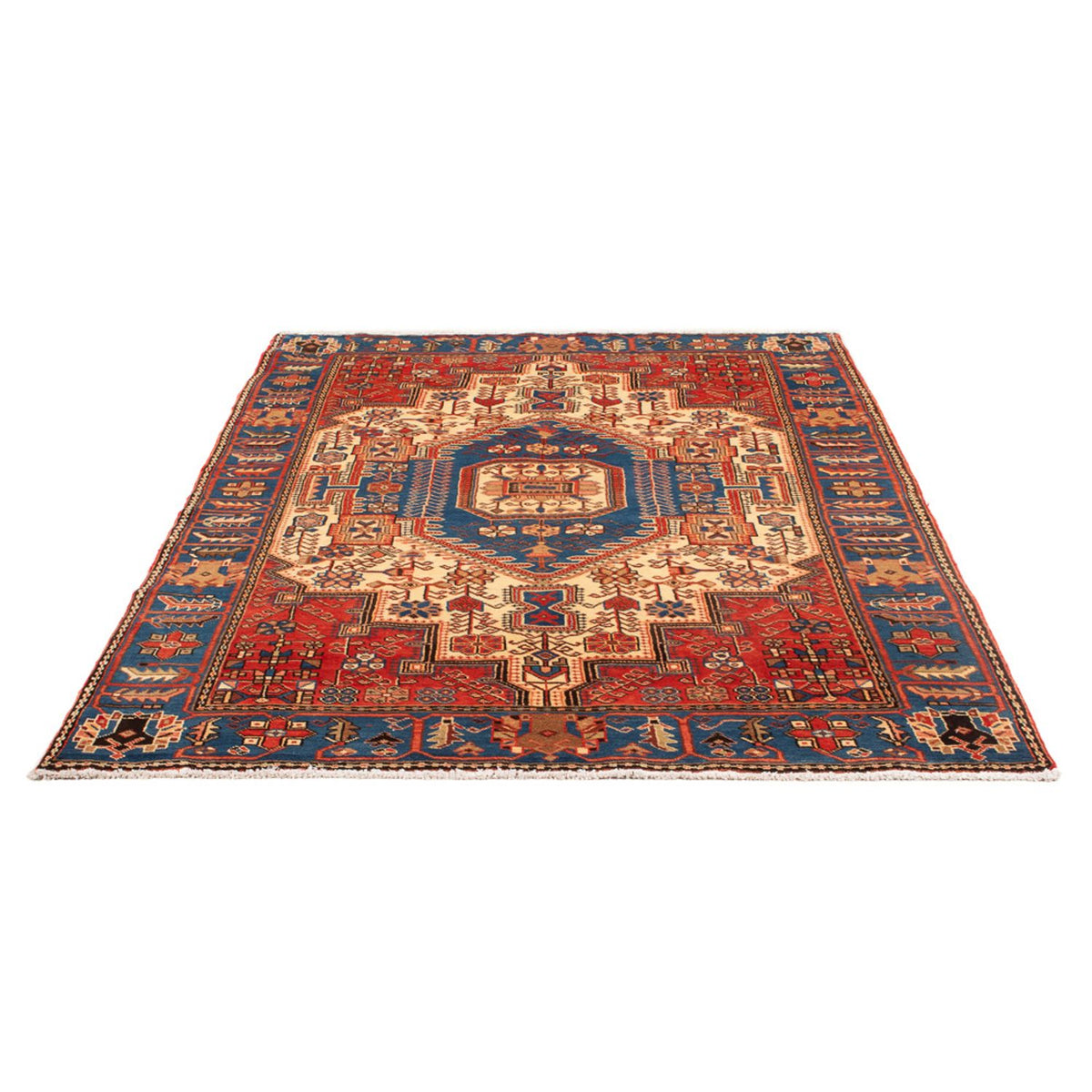 Tapis persan - Nomadic - 210 x 142 cm - bleu