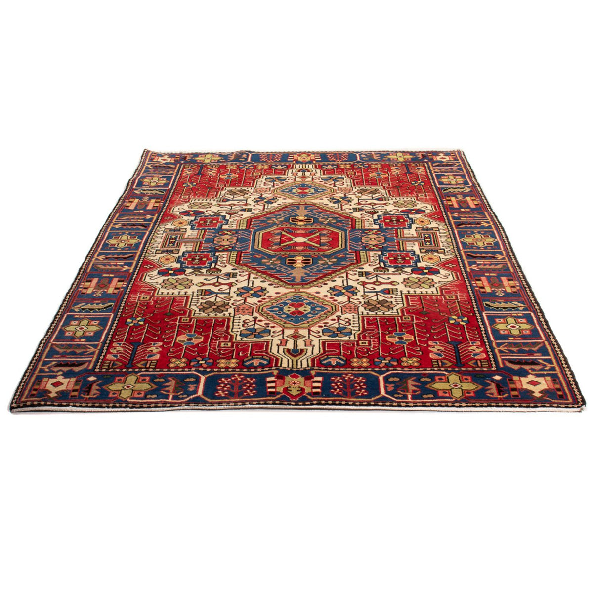 Tapis persan - Nomadic - 202 x 130 cm - bleu