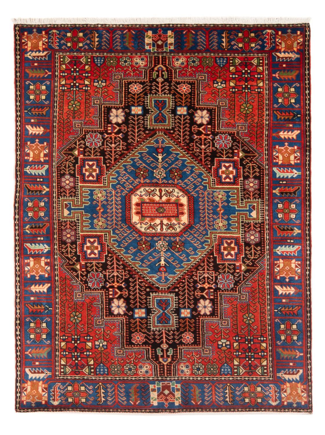 Tapis persan - Nomadic - 210 x 132 cm - bleu