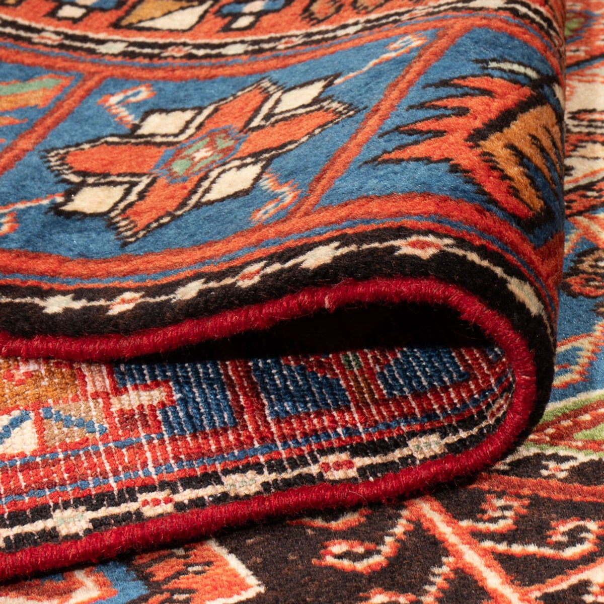 Tapis persan - Nomadic - 210 x 132 cm - bleu
