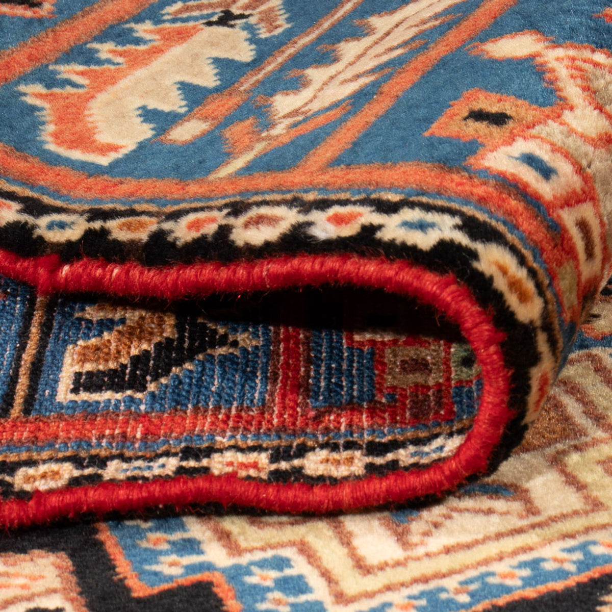 Tapis persan - Nomadic - 198 x 142 cm - bleu