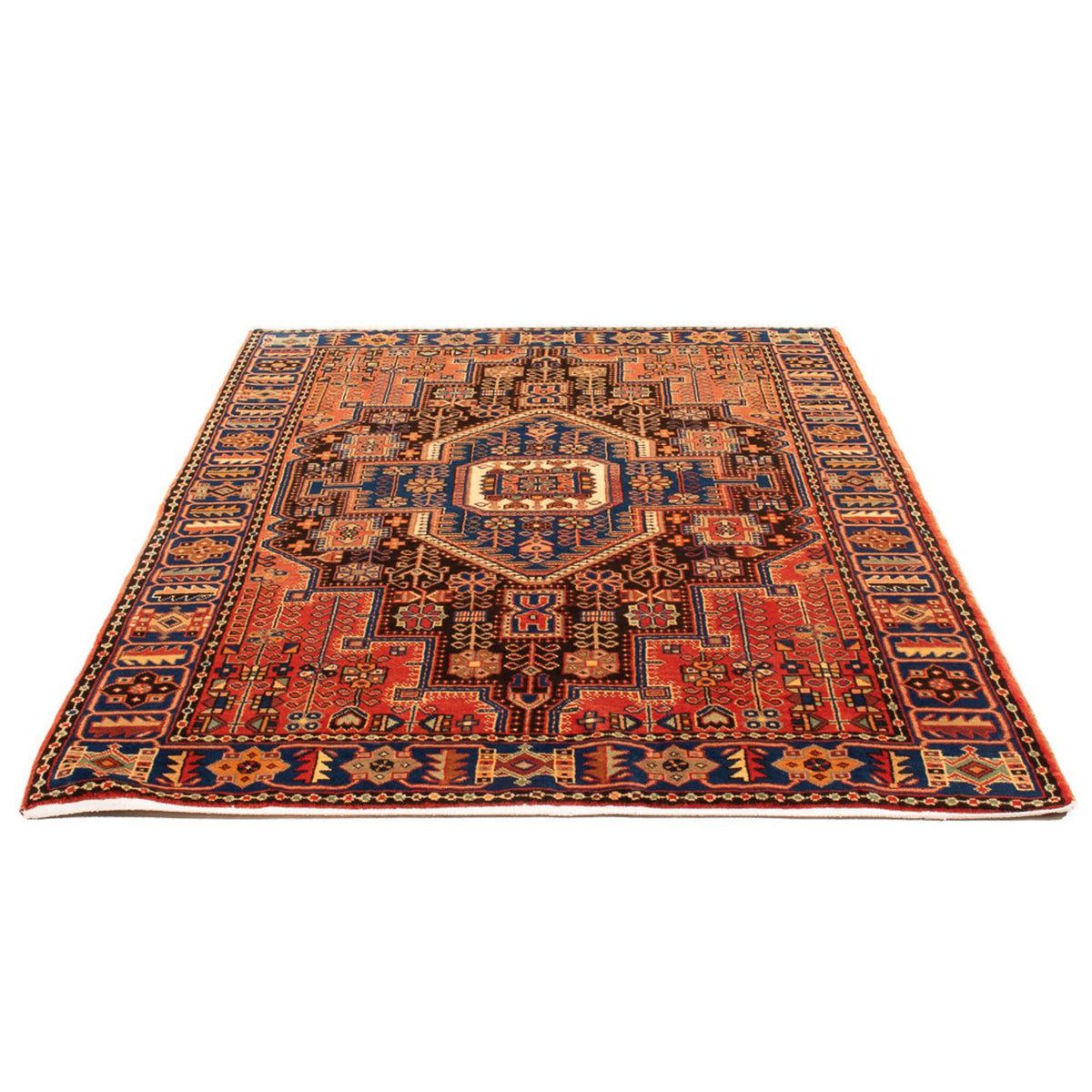 Tapis persan - Nomadic - 202 x 140 cm - bleu foncé