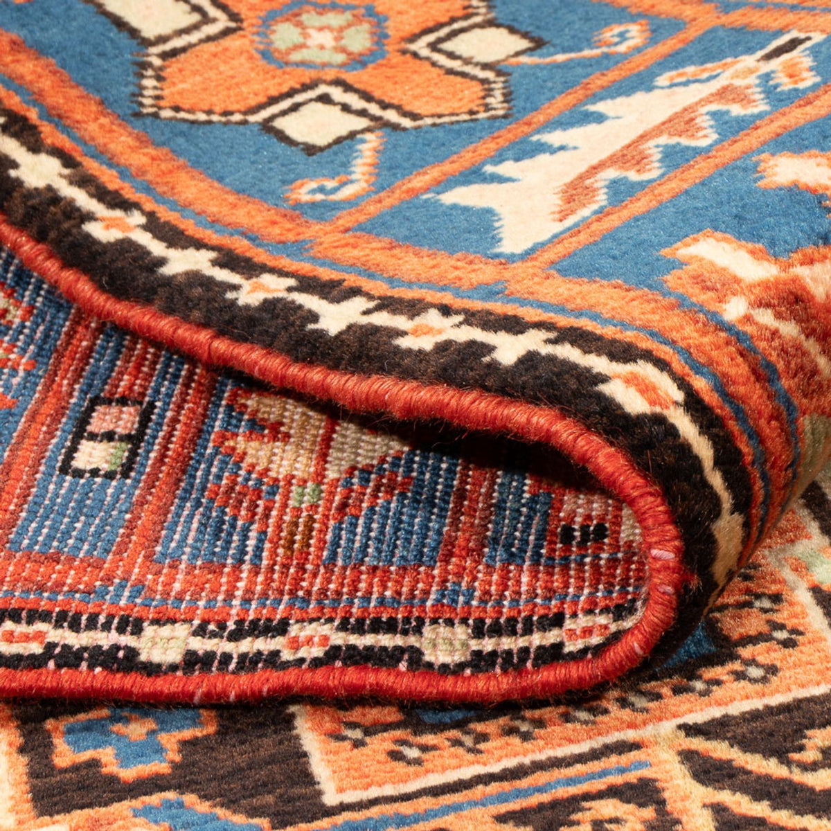 Tapis persan - Nomadic - 197 x 137 cm - bleu