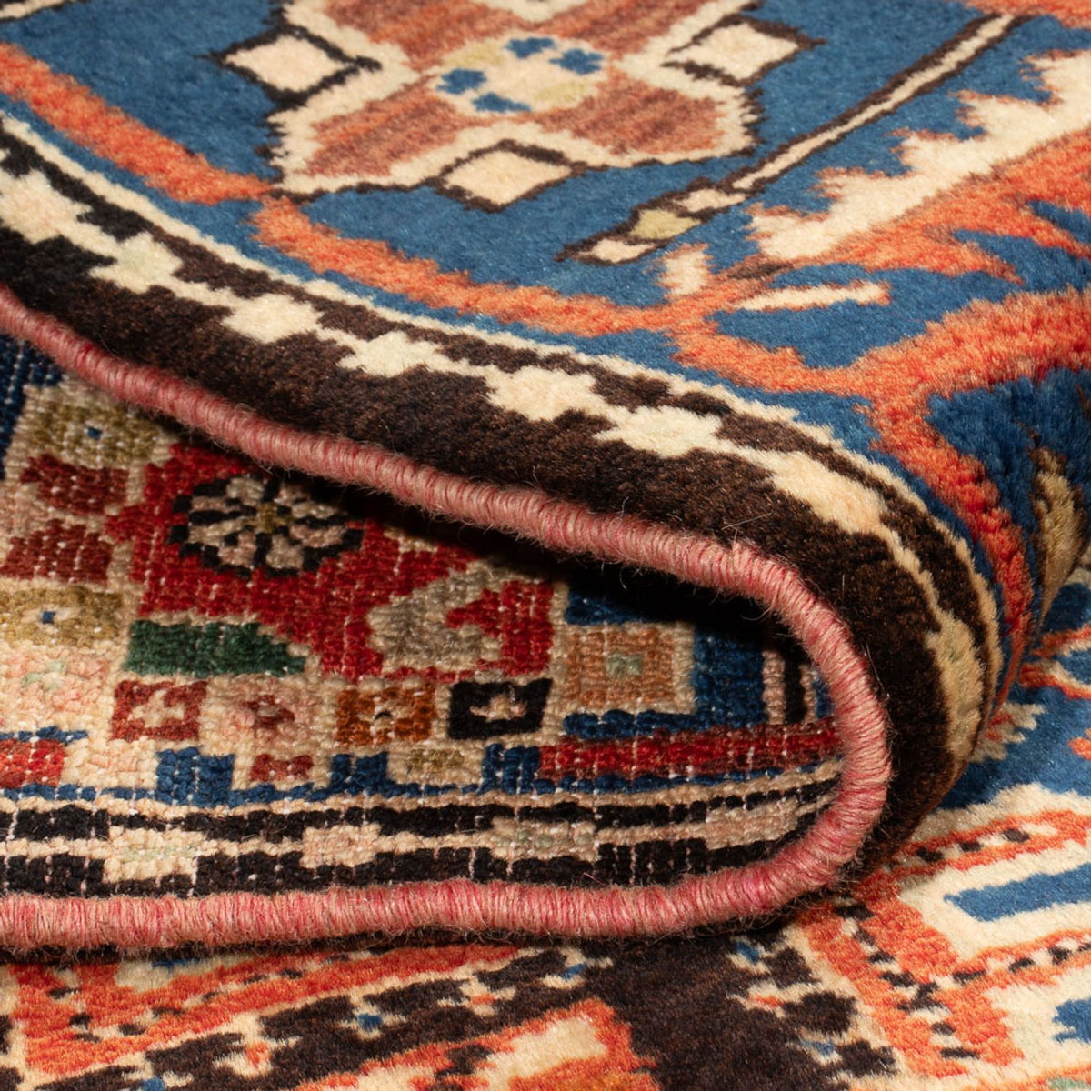 Tapis persan - Nomadic - 200 x 145 cm - bleu