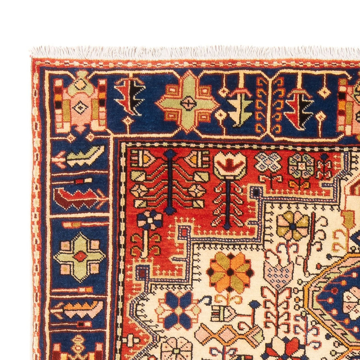 Tapis persan - Nomadic - 186 x 136 cm - rouge