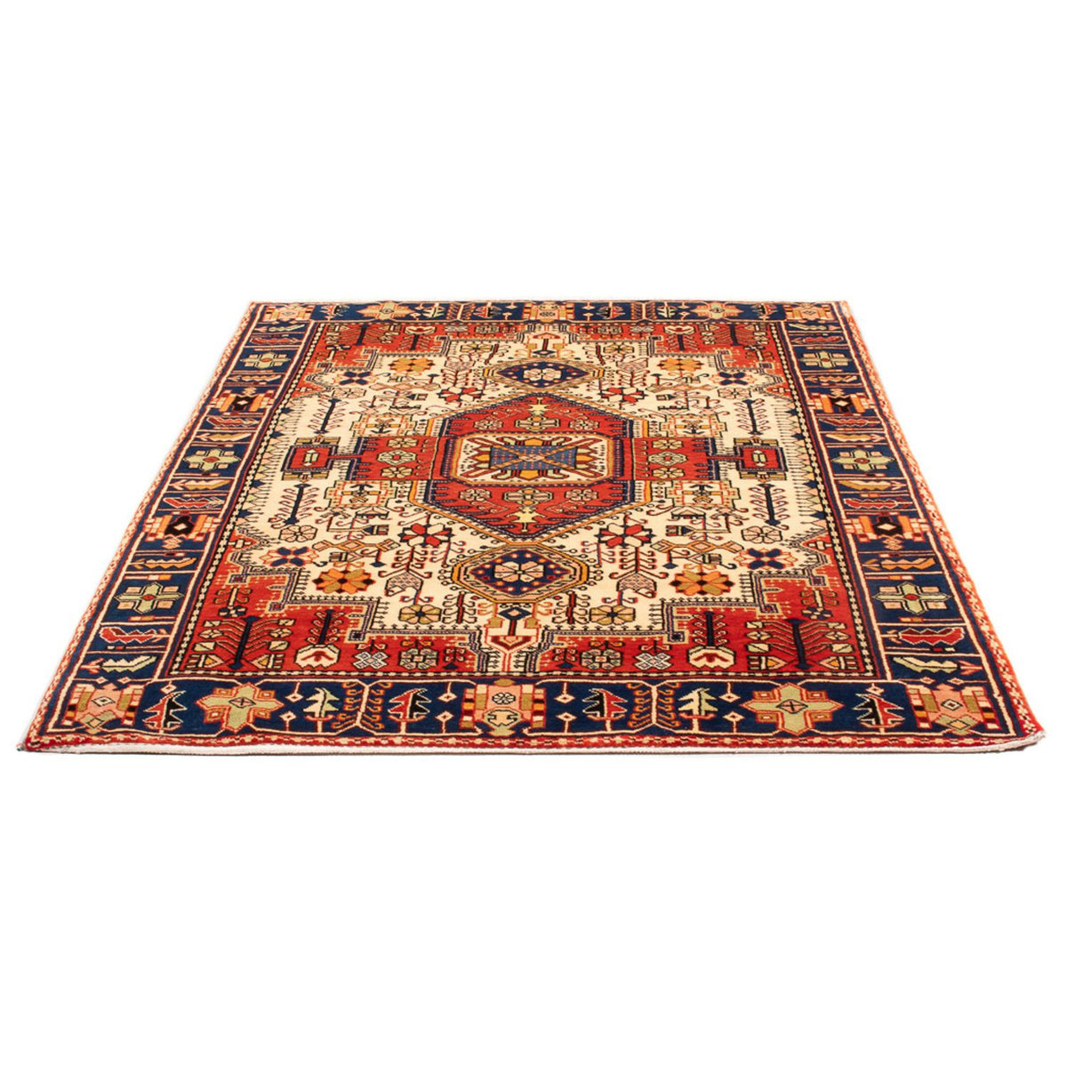 Tapis persan - Nomadic - 186 x 136 cm - rouge