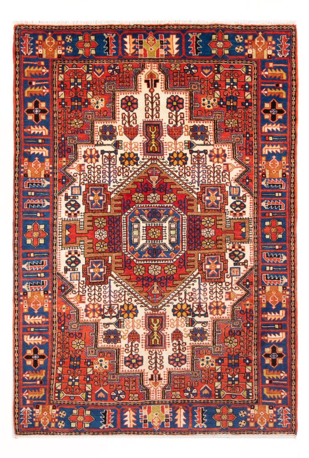 Tapis persan - Nomadic - 200 x 140 cm - rouge