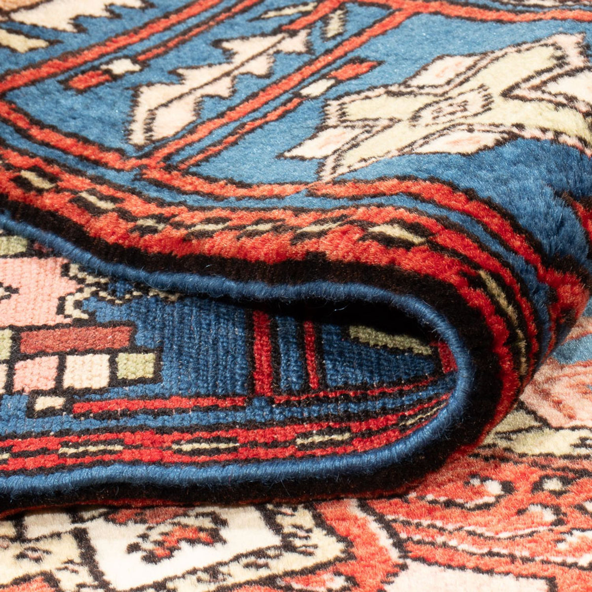 Tapis persan - Nomadic - 188 x 136 cm - bleu