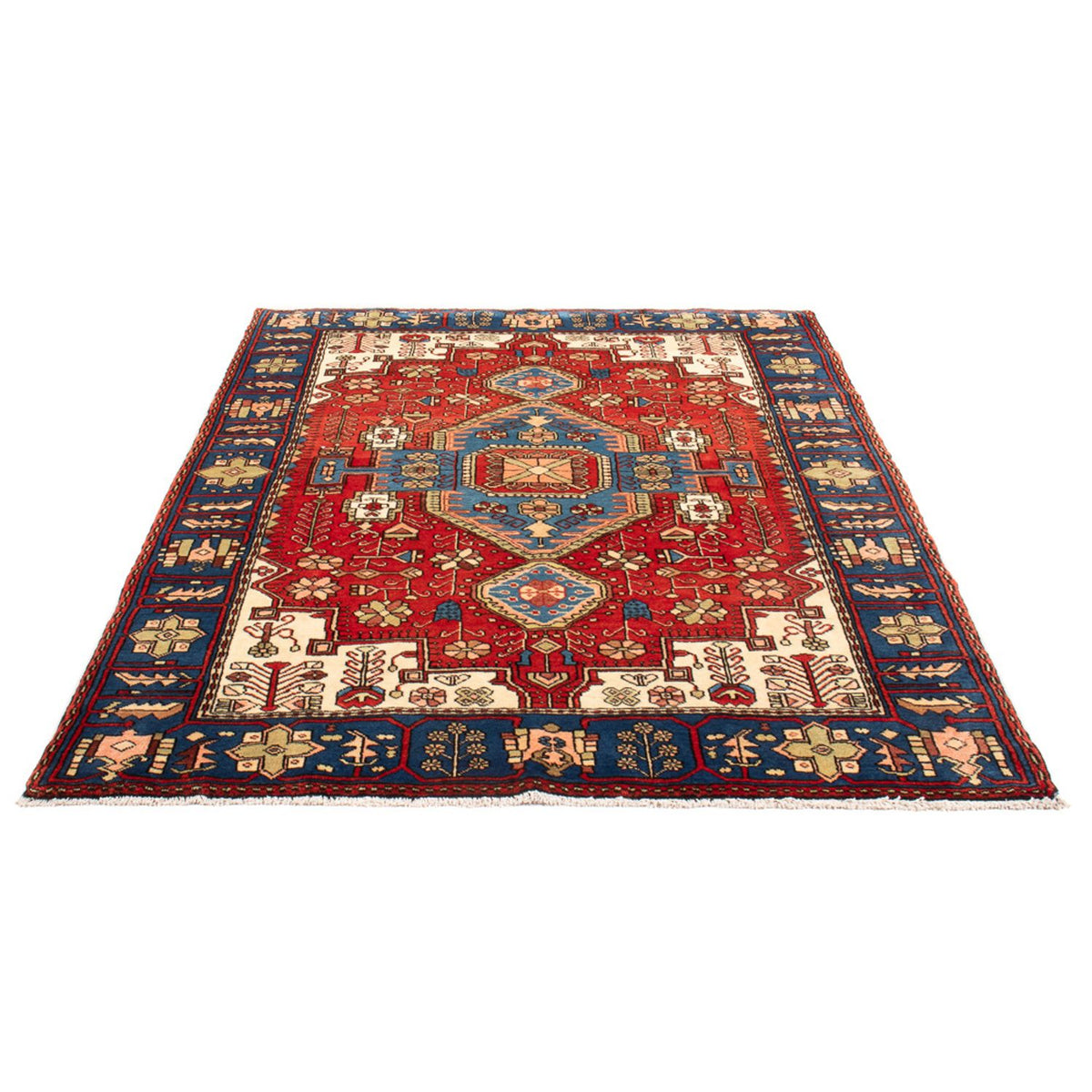 Tapis persan - Nomadic - 188 x 136 cm - bleu
