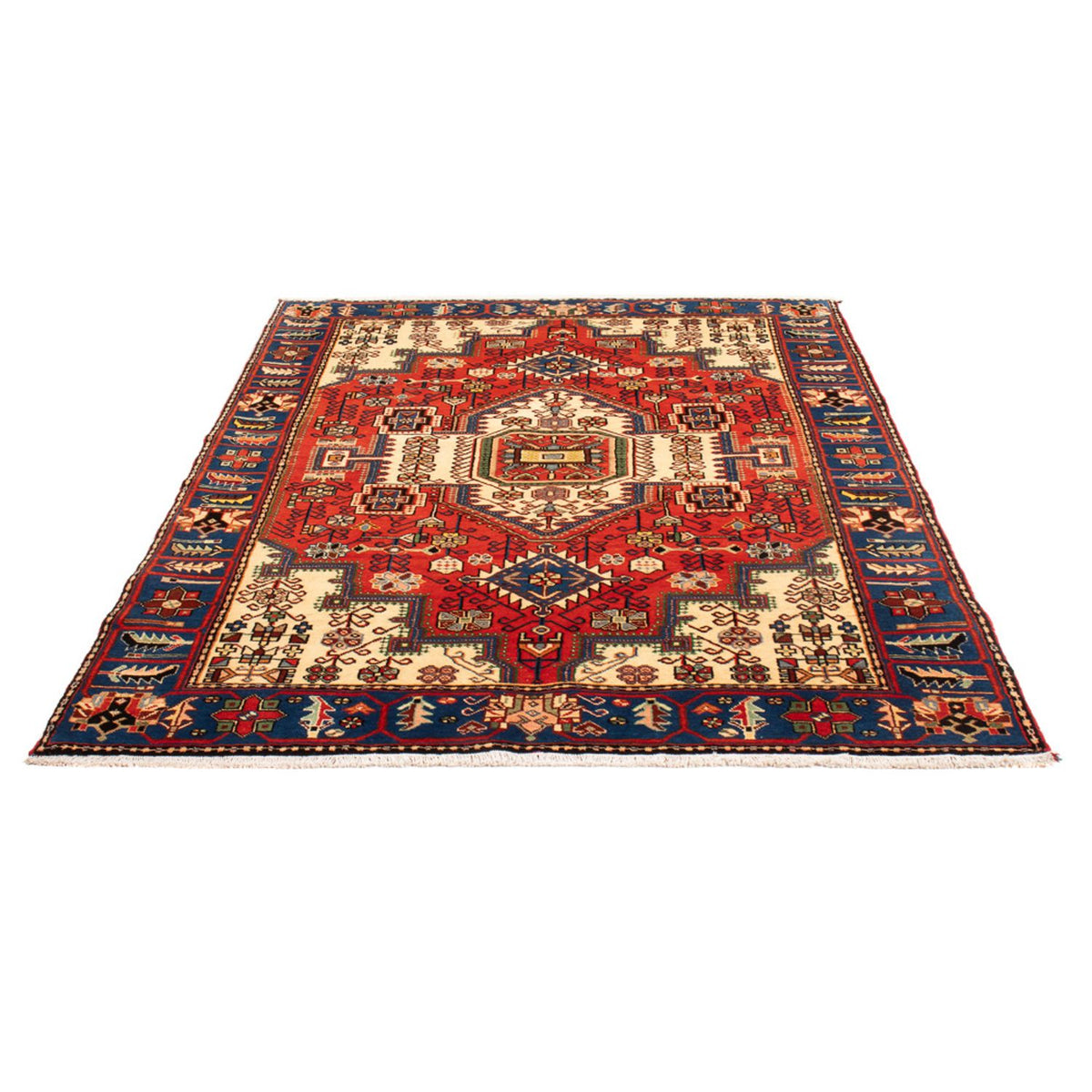 Tapis persan - Nomadic - 198 x 140 cm - beige clair