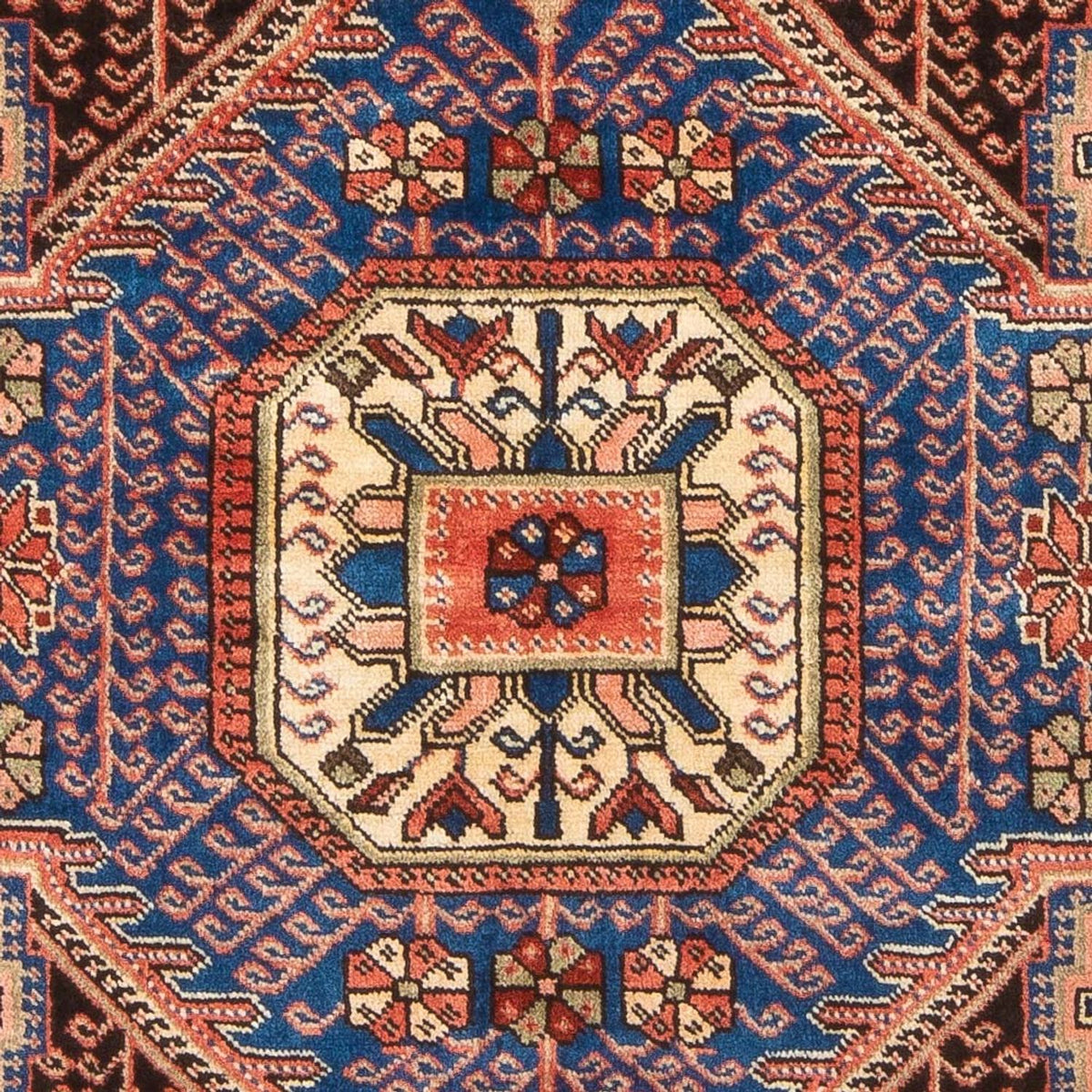 Tapis persan - Nomadic - 196 x 151 cm - bleu