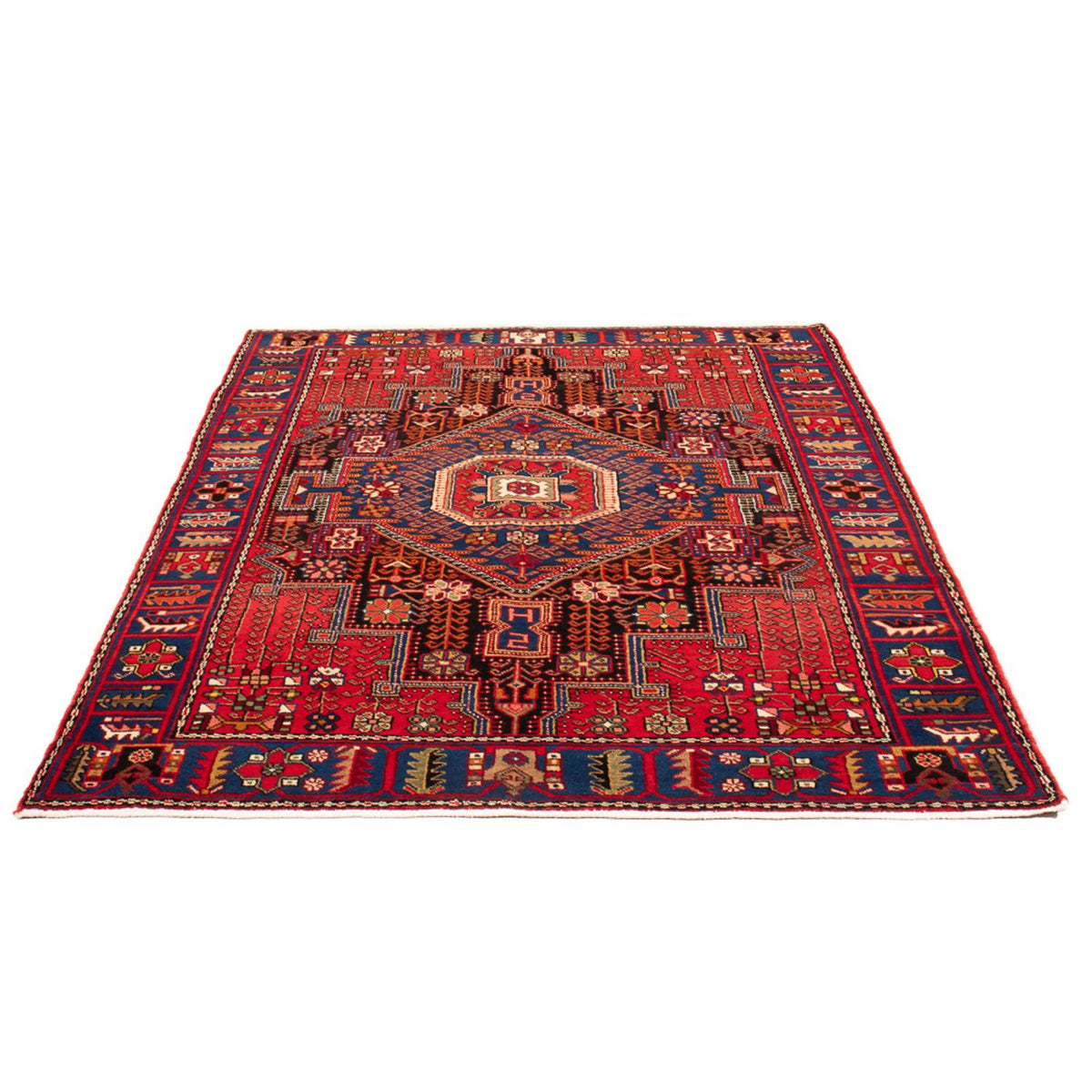Tapis persan - Nomadic - 195 x 136 cm - bleu