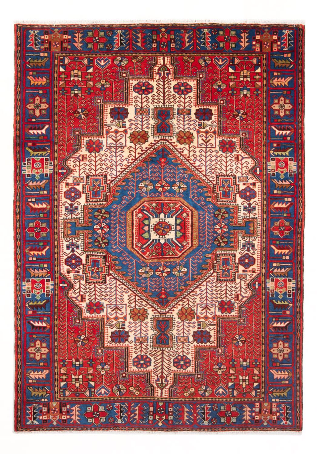 Tapis persan - Nomadic - 195 x 135 cm - bleu