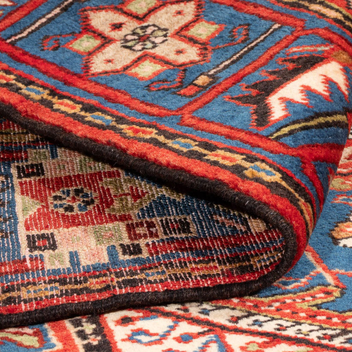 Tapis persan - Nomadic - 195 x 135 cm - bleu