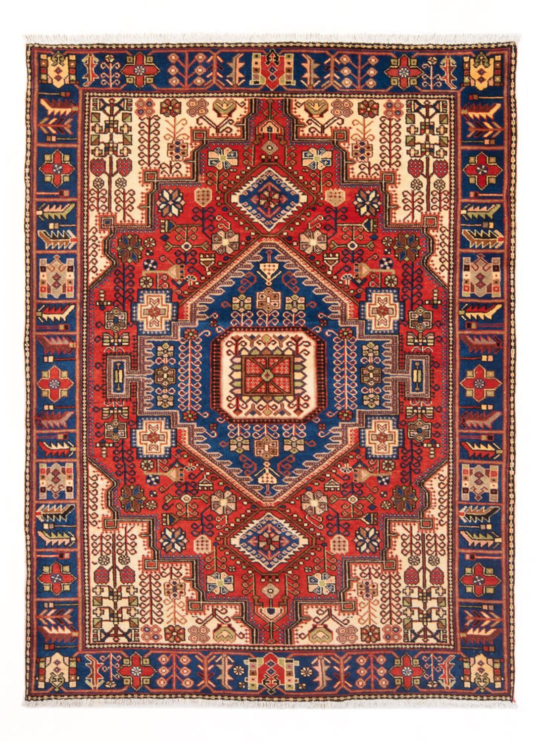 Tapis persan - Nomadic - 197 x 150 cm - bleu