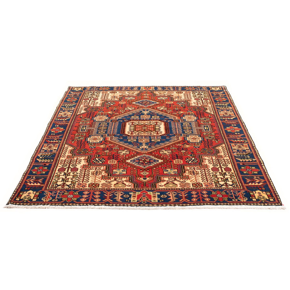 Tapis persan - Nomadic - 197 x 150 cm - bleu