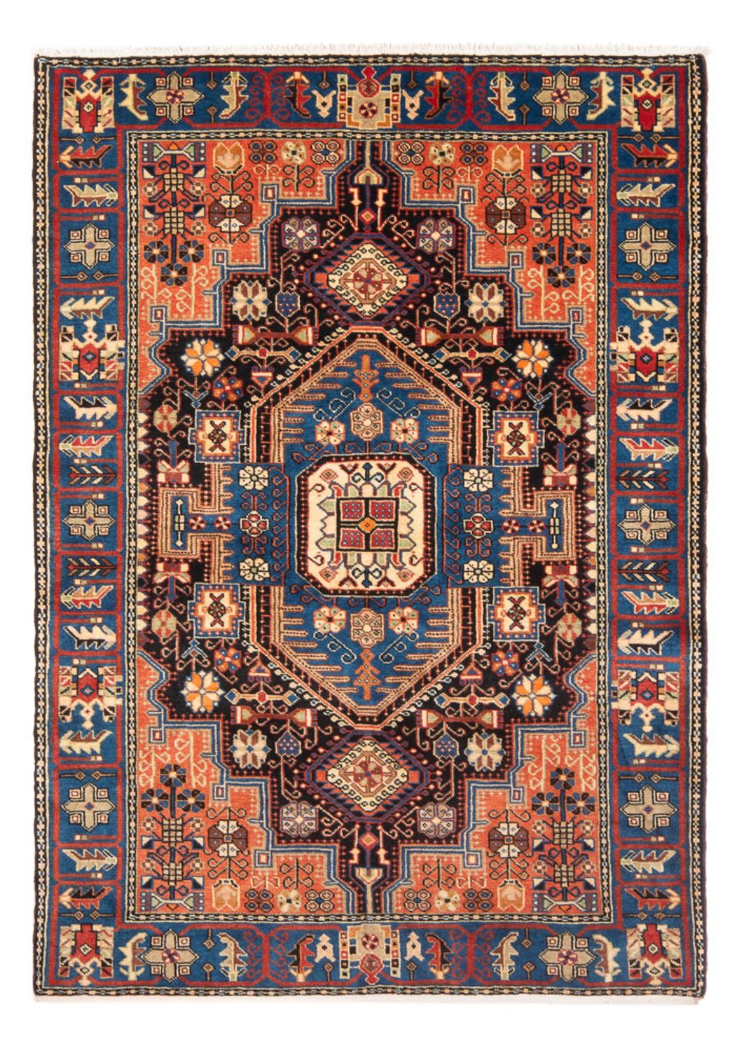 Tapis persan - Nomadic - 198 x 137 cm - beige foncé