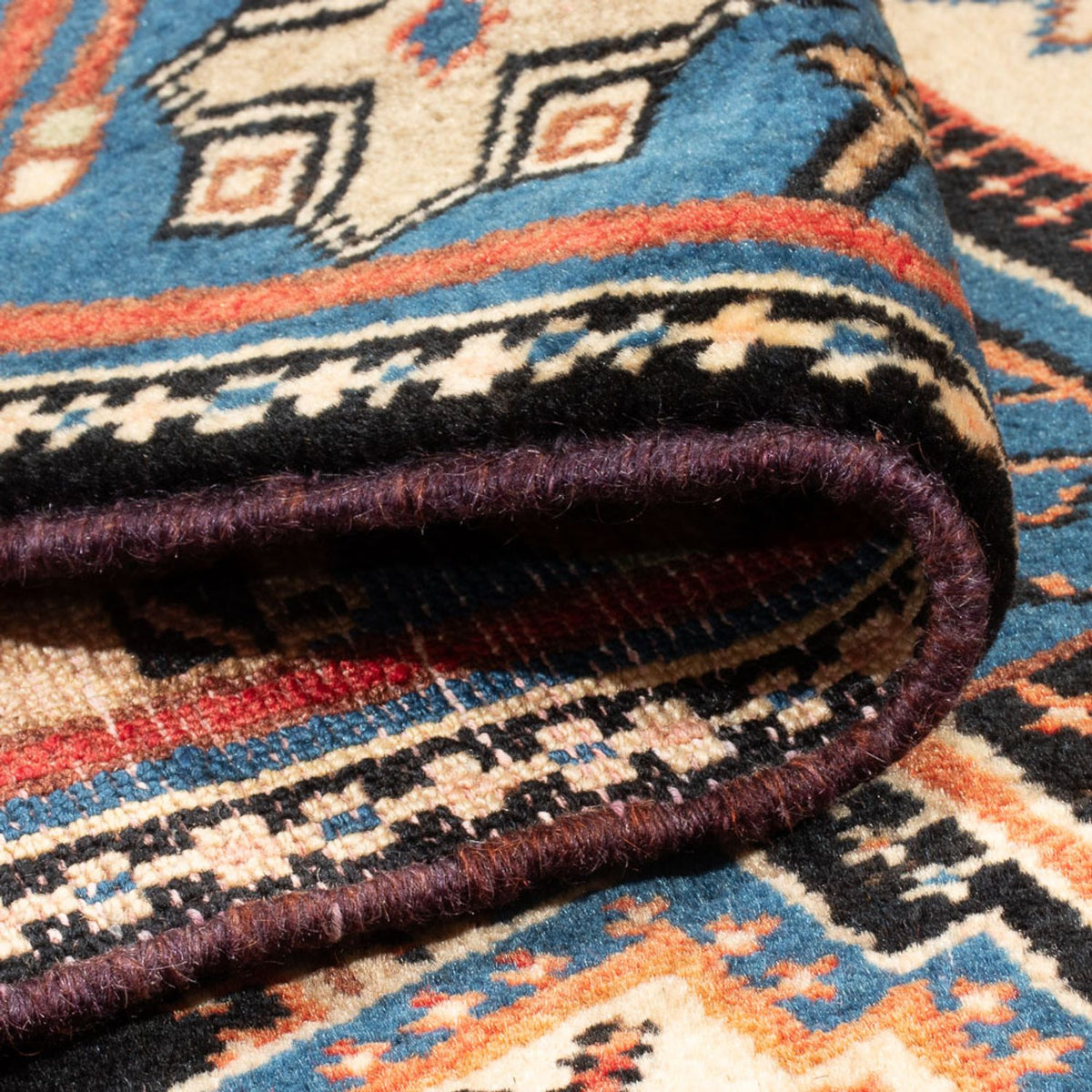 Tapis persan - Nomadic - 198 x 137 cm - beige foncé